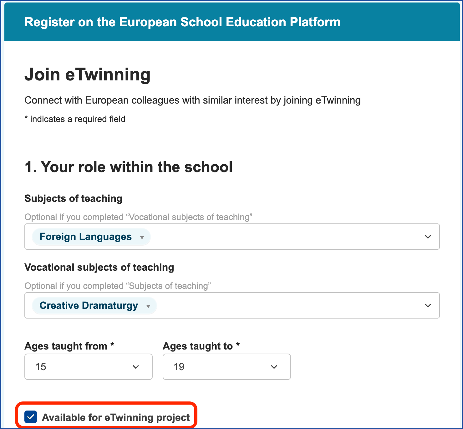 Skjermbilde av deler av en nettside.