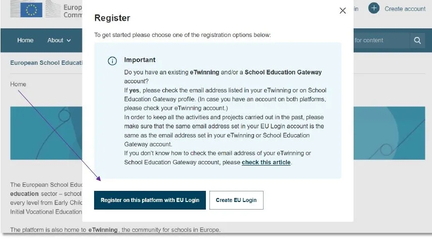 Skjermbilde fra deler av en nettside