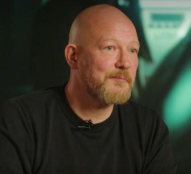 Nærbilde av ansiktet til en mann.