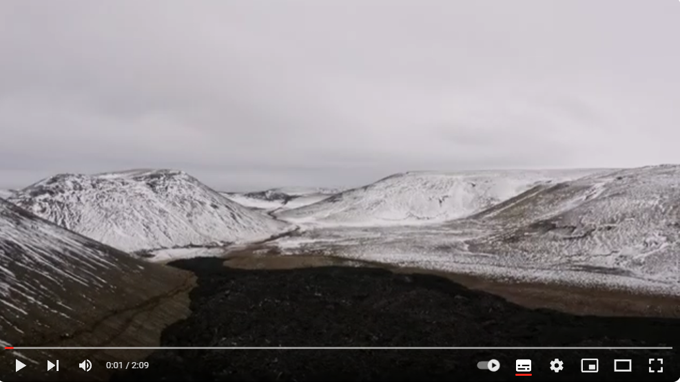 Bilde av islandsk landskap - startbilde på YouTube-video