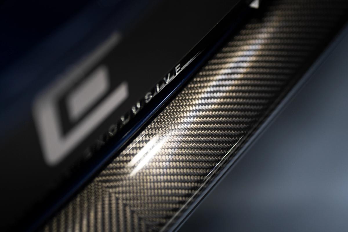 Carbon door sill of a McLaren GT, an area that often gets PPF
