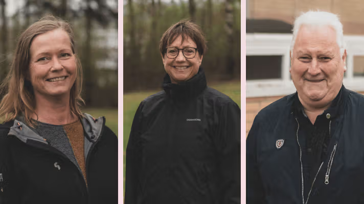 Foto av styrelseordförandena på Kalbakken