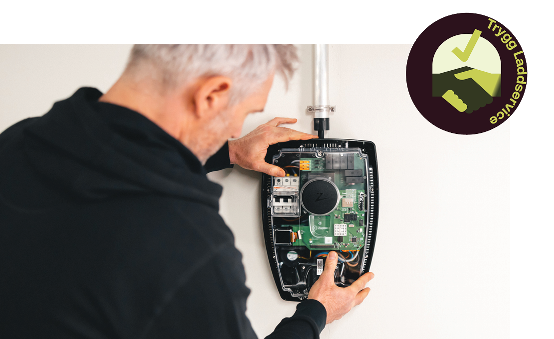 Service av en Zaptec elbilsladdare