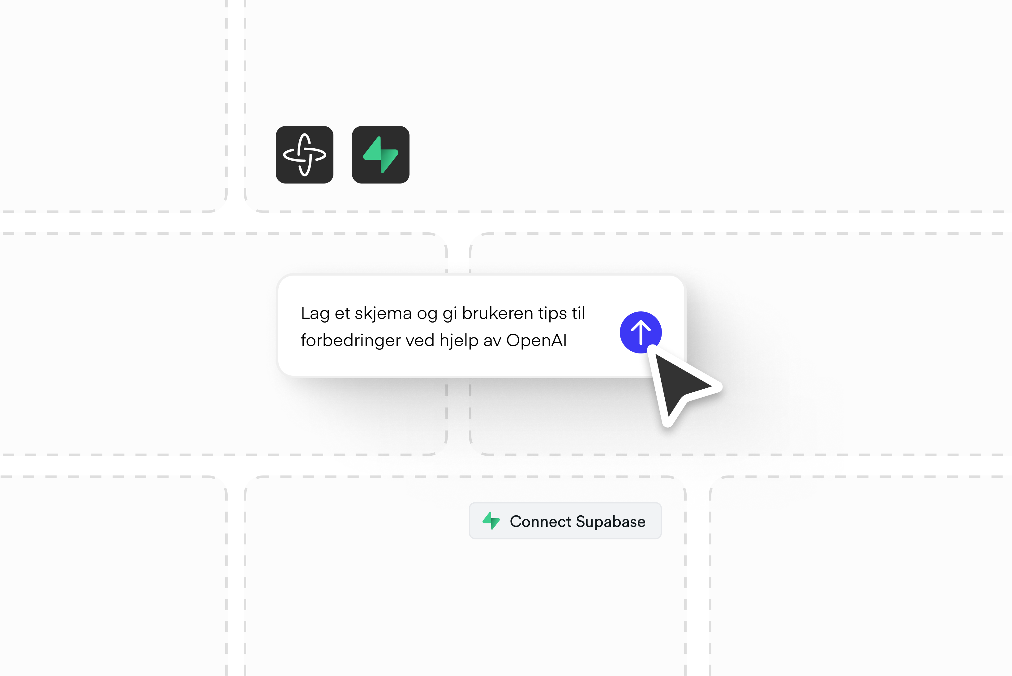 Mockup av elementer til Figma Make