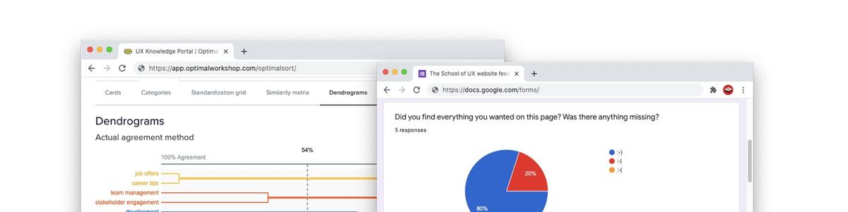 Skjermdump av diagrammer
