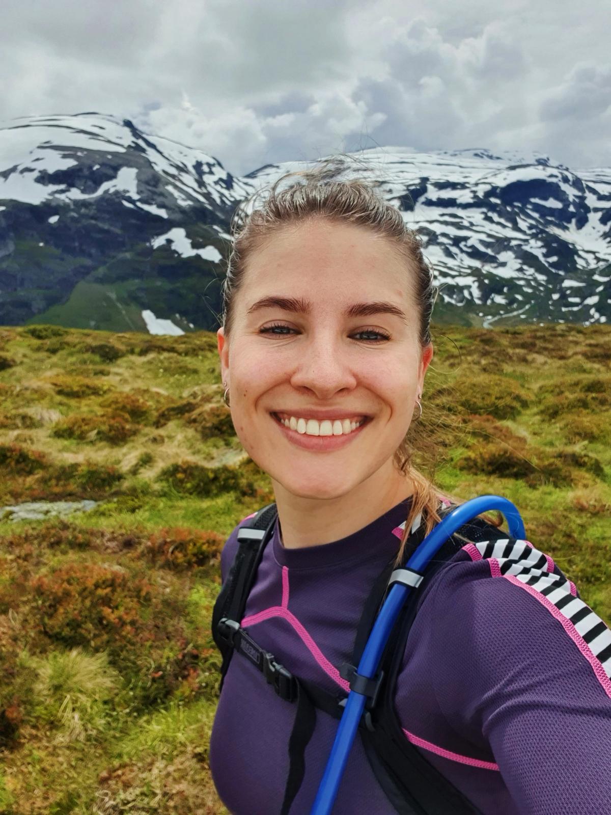 Henrikke på tur i fjellet