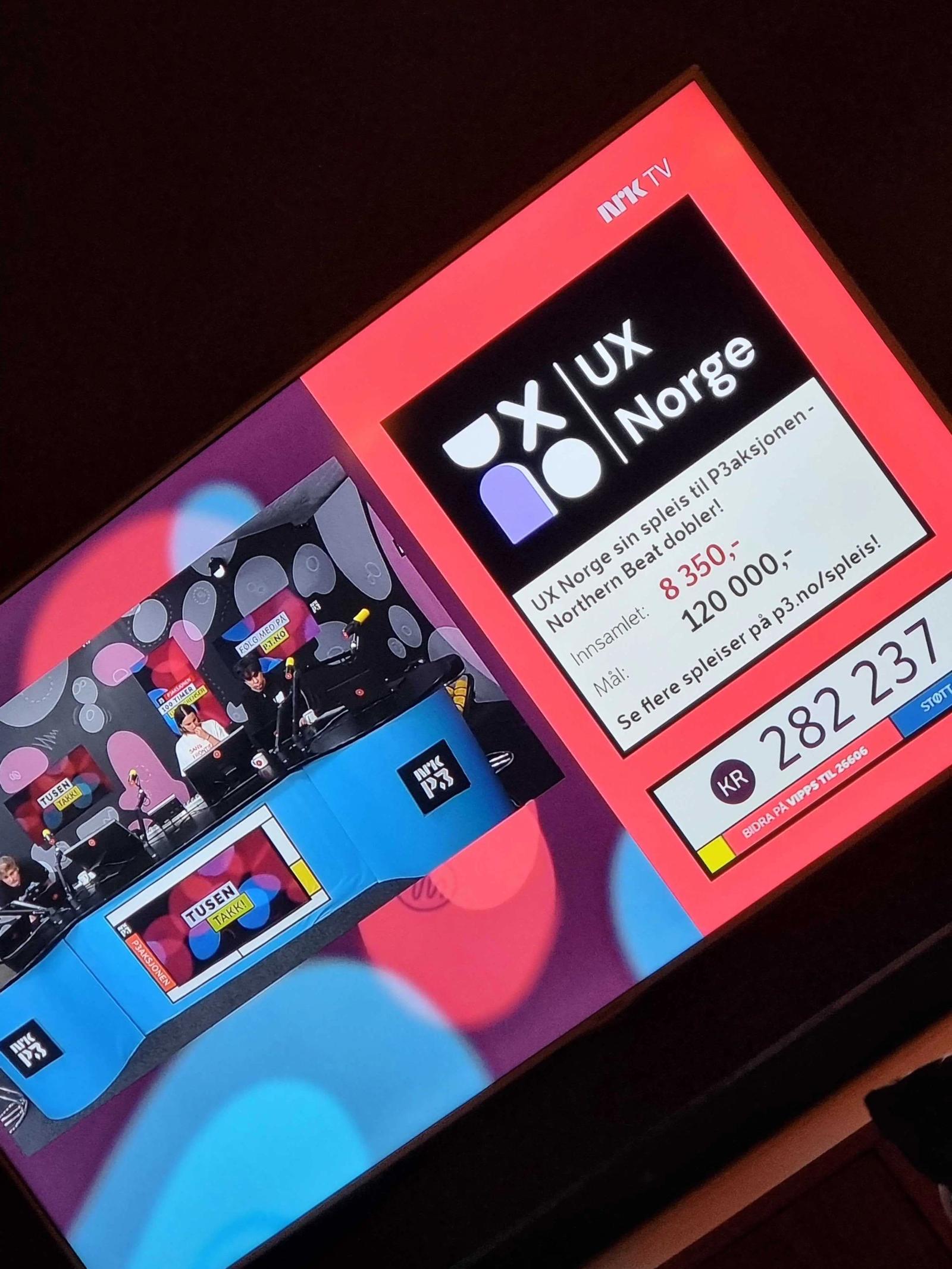 Bilde av NRK-TV og UX Norge sin spleis