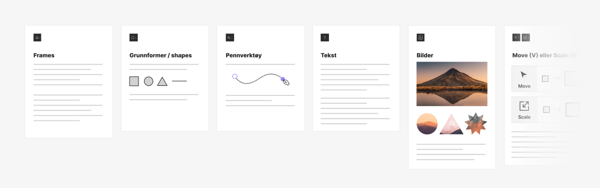 Illustrasjon av Figma-verktøy