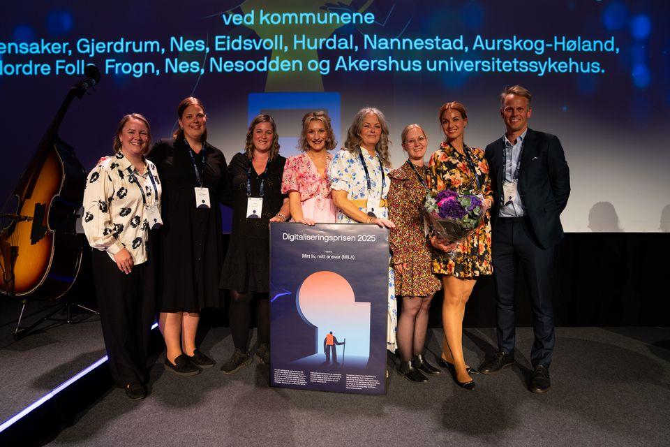 Mennesker på en scene