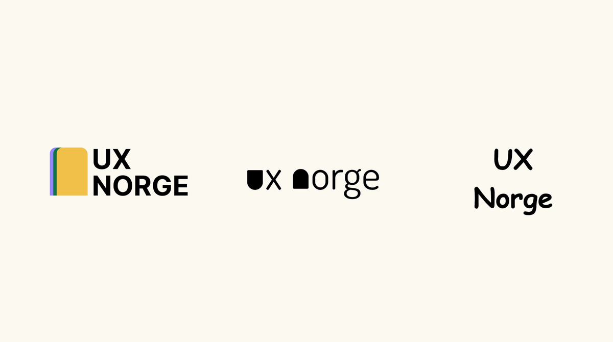 Noen tidlige skisser på logo