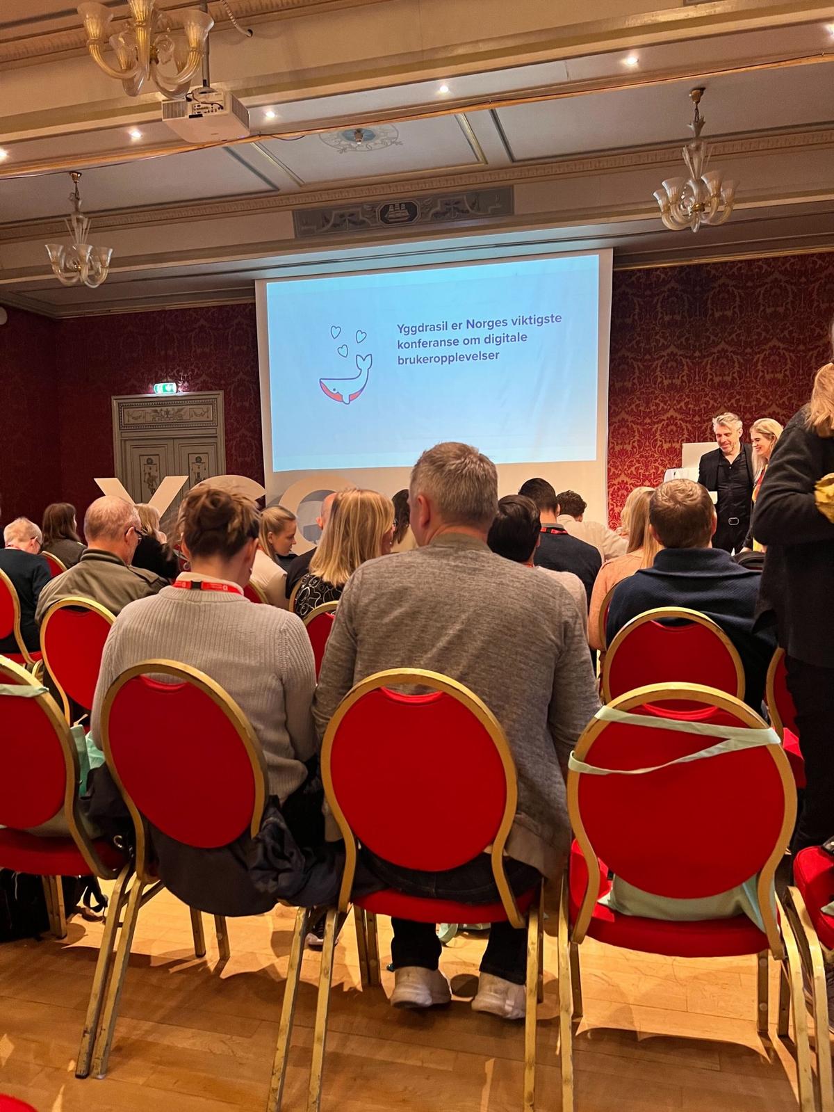 Konferansesalen på Yggdrasil med publikum