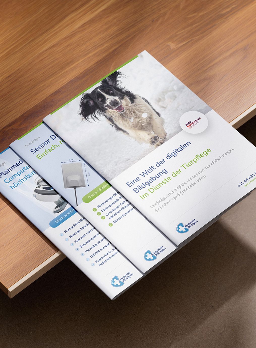 Prospekte und Datenblätter im Corporate Design