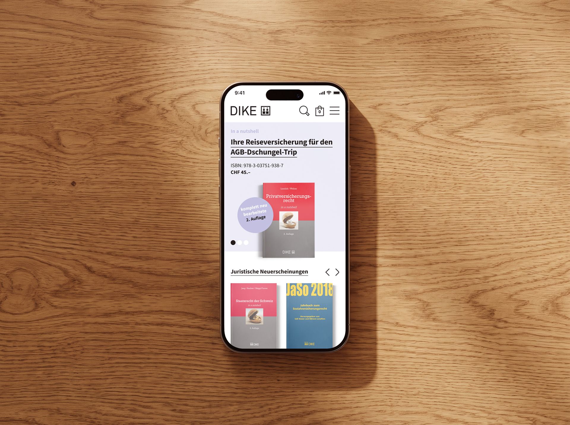 Corporate Website für Bücher-Shop