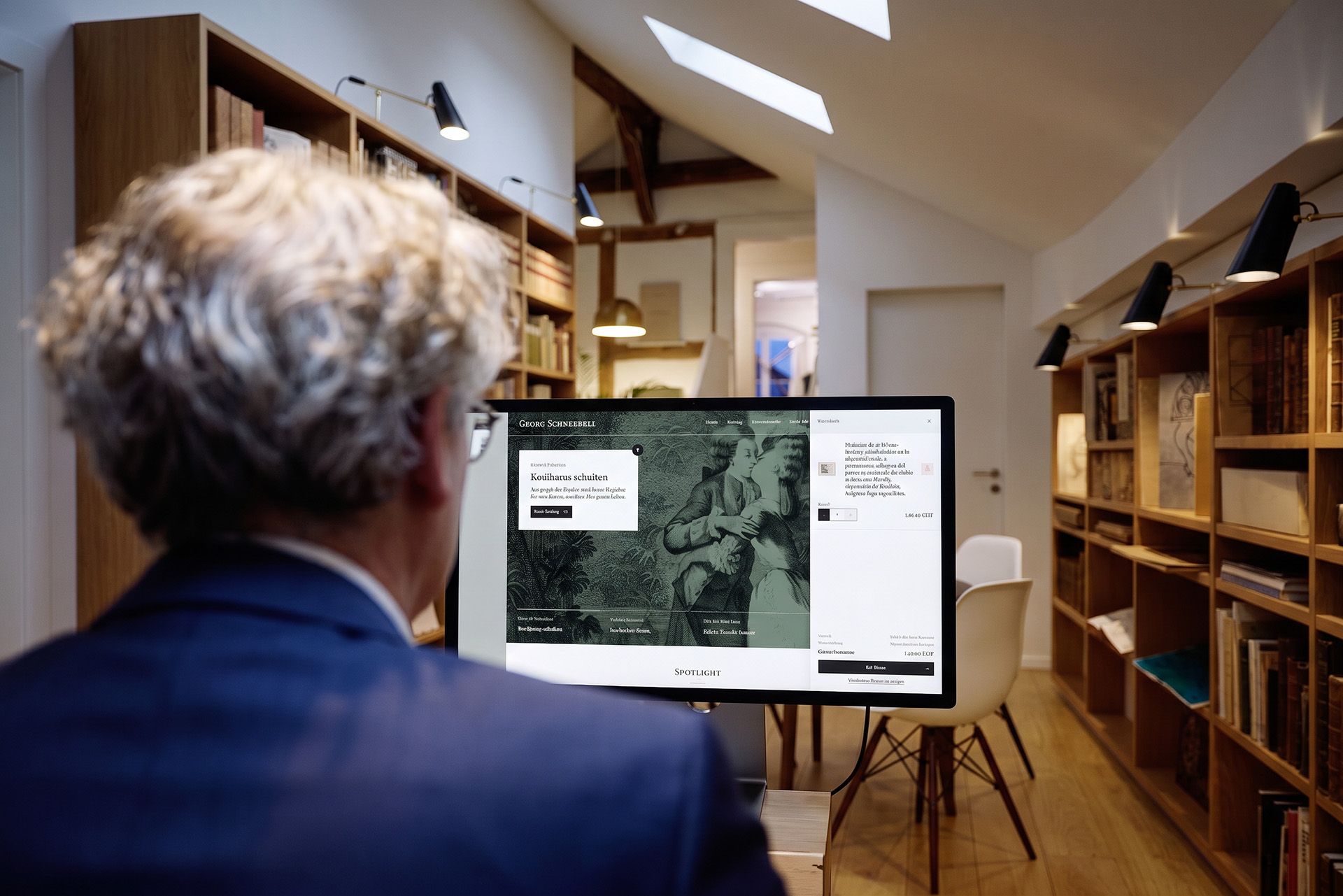 Online-Buchhandel mit Webshop