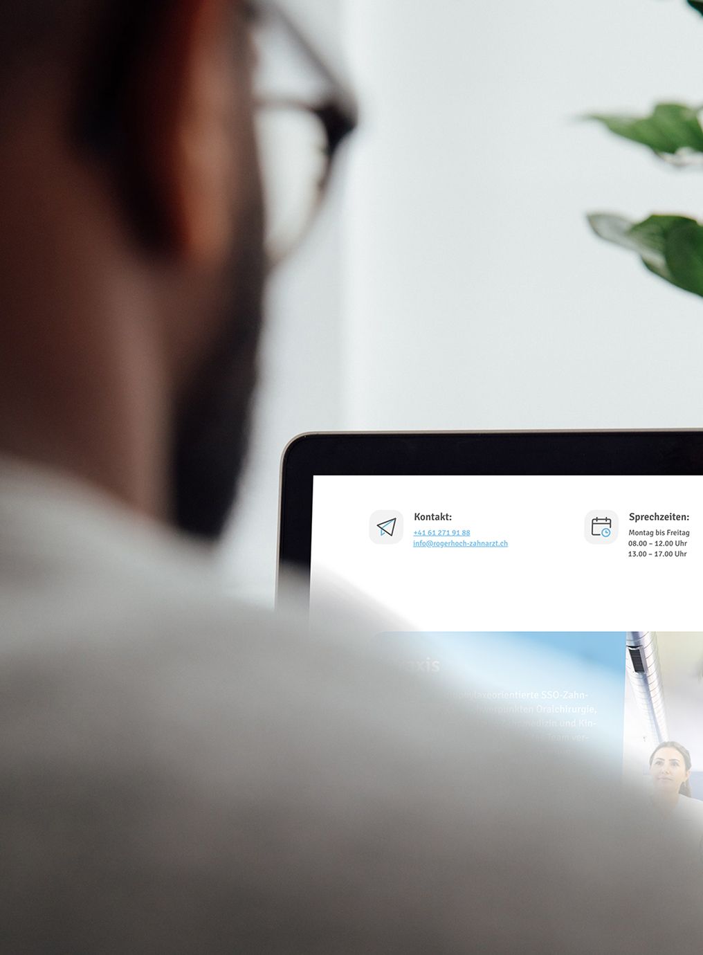 Kontaktseite für Praxis-Webseite