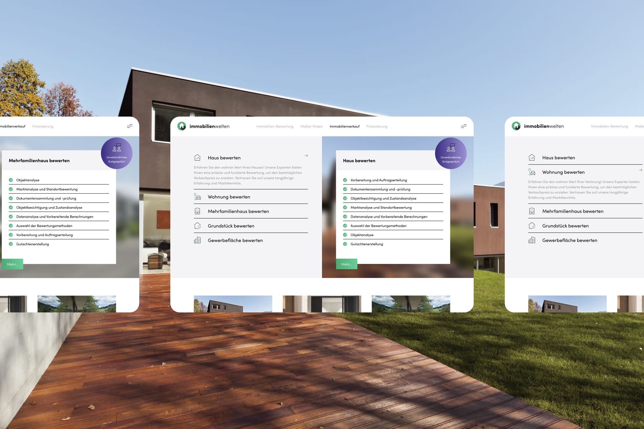 Formular für Immobilien-Bewertung