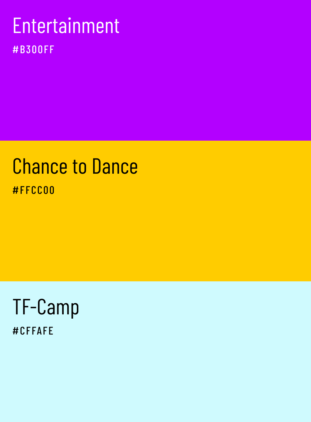 Redesign Landingpages – Color-Codes 