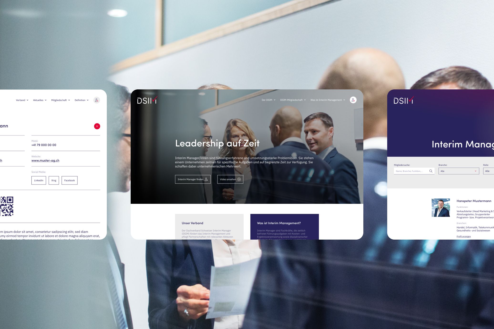DSIM Verbandswebseite mit Webling-Schnittstelle