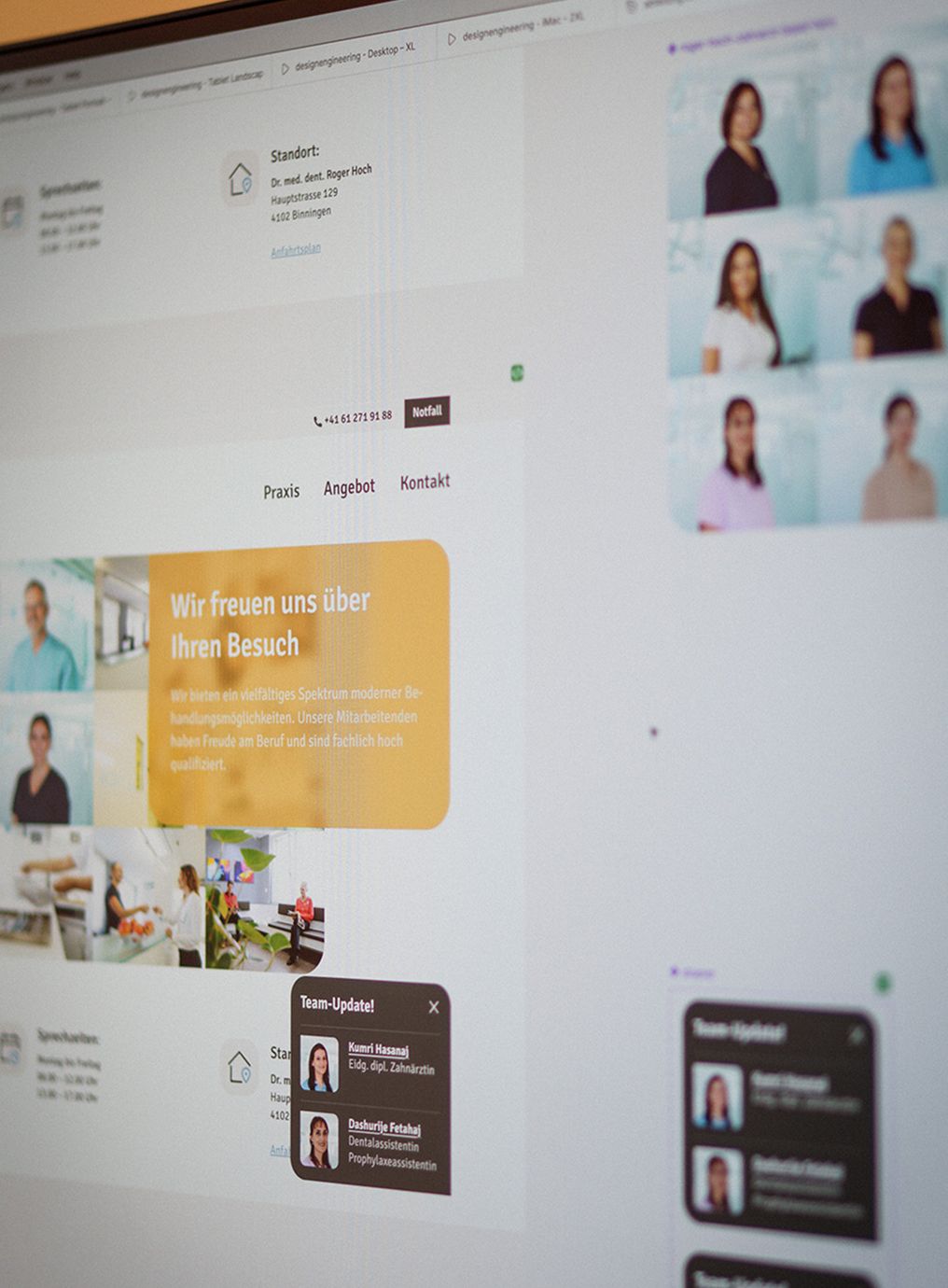 Mitarbeiter-Modal für neues Praxis-Personal
