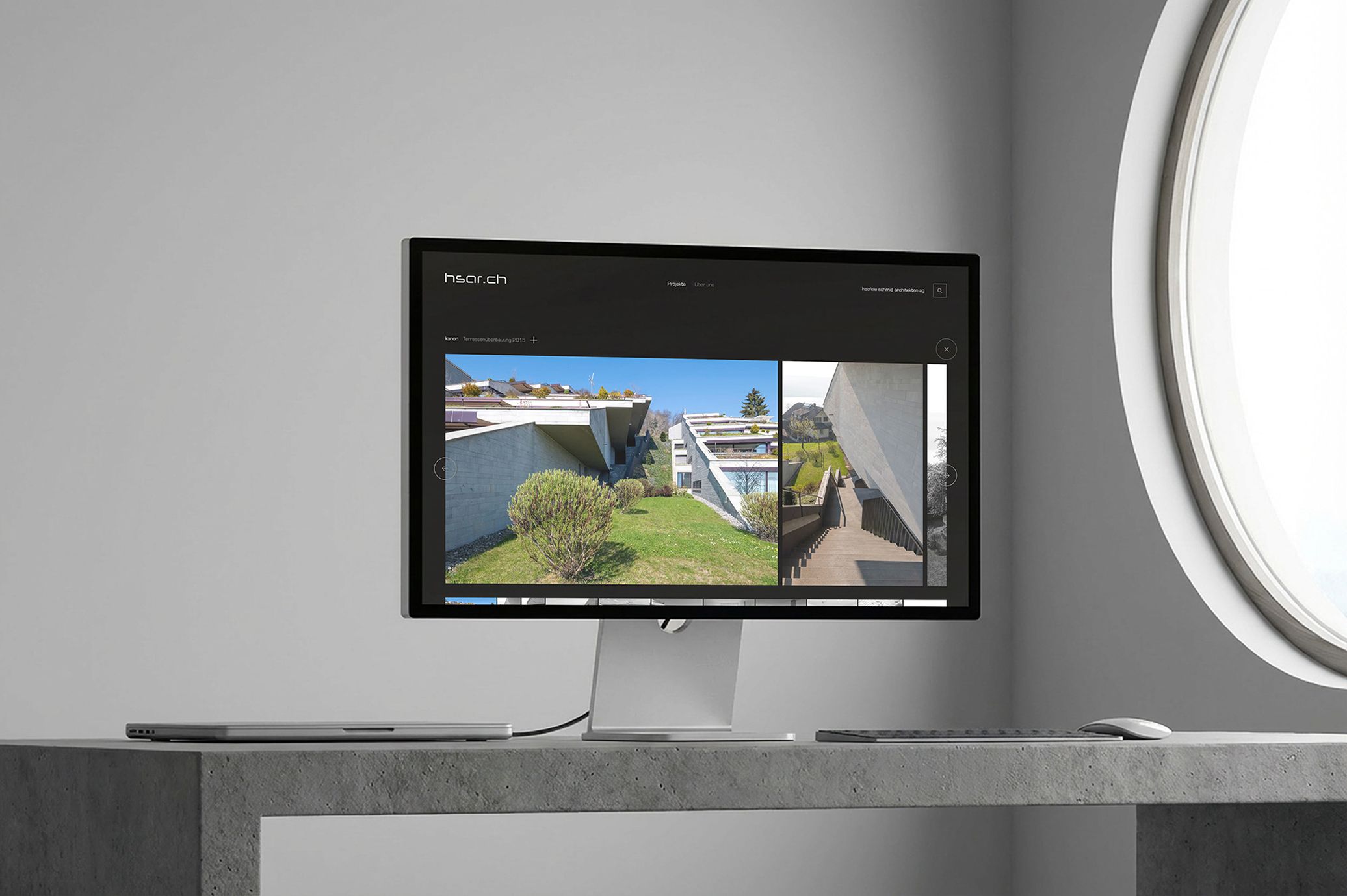 Referenzseite von Architektur-Webseite