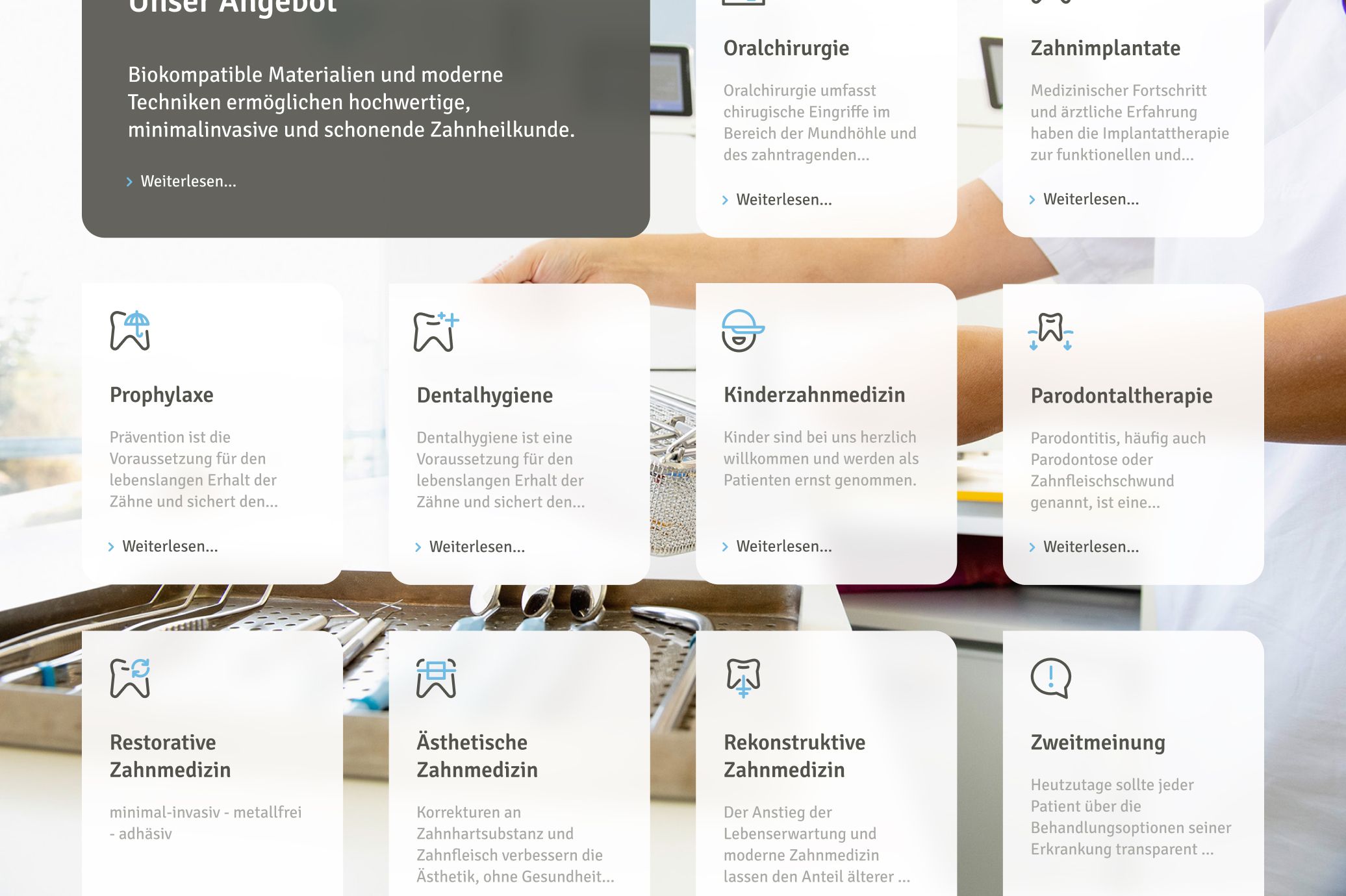 SEO optimierte Seiten für Zahnärzte