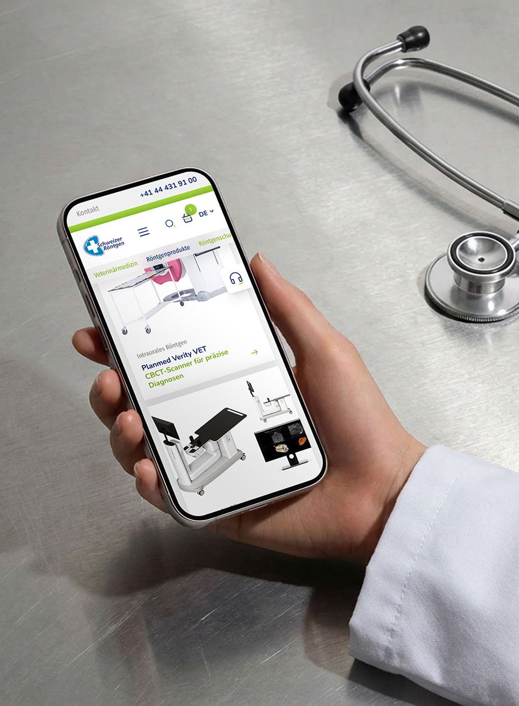 Corporate Website für Röntgenbedarf 