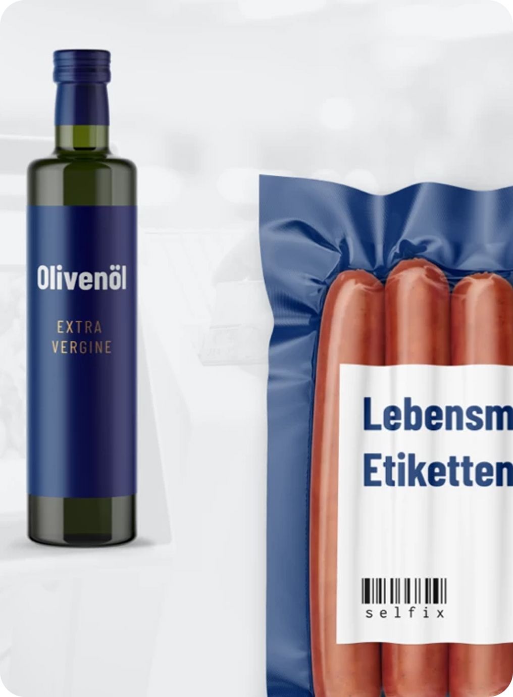 Branded Mockup einer Lebensmitteletikette auf Verpackung