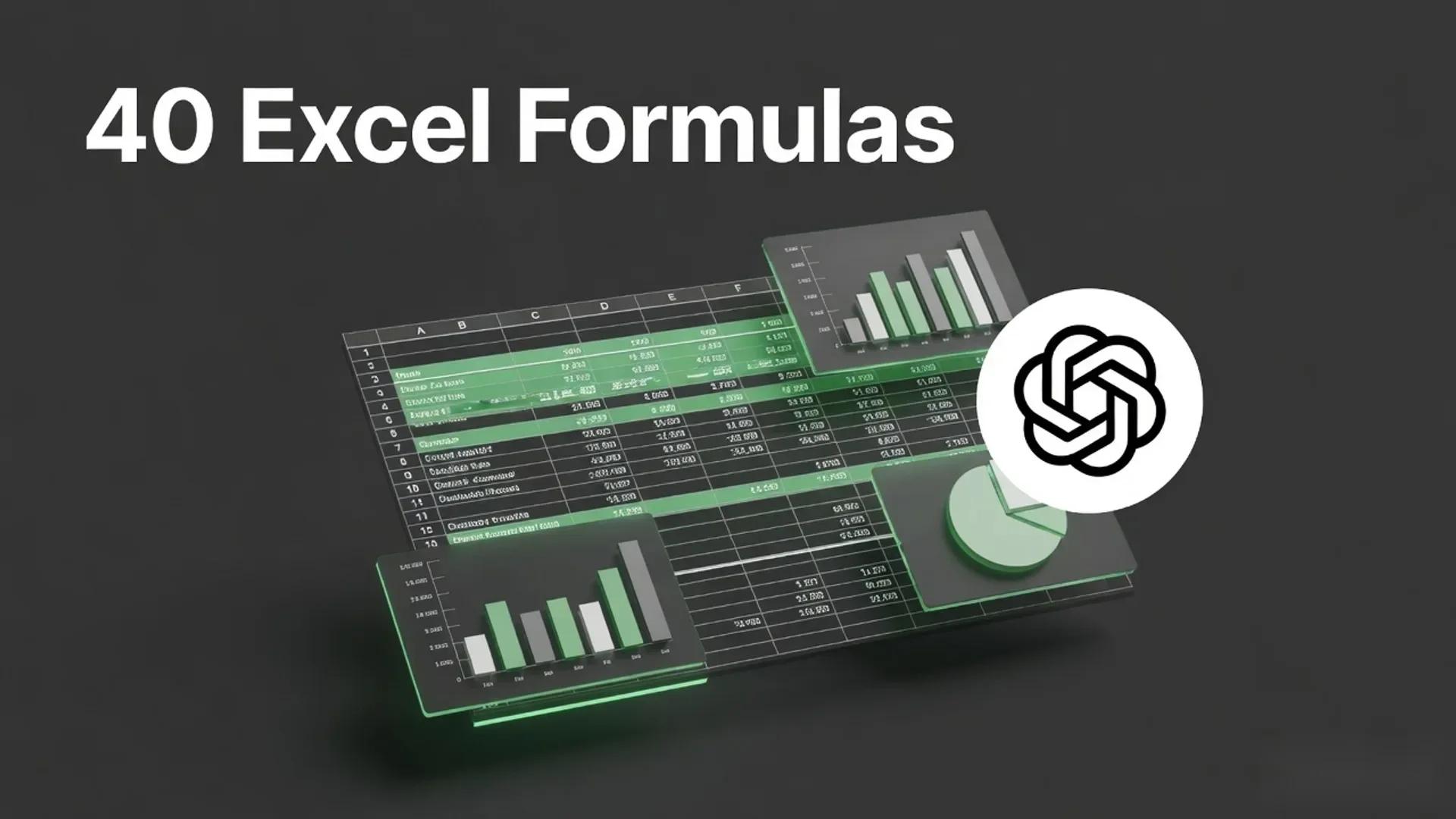 Excel ChatGPT Prompts: 40 Formulas for Data Analysis
