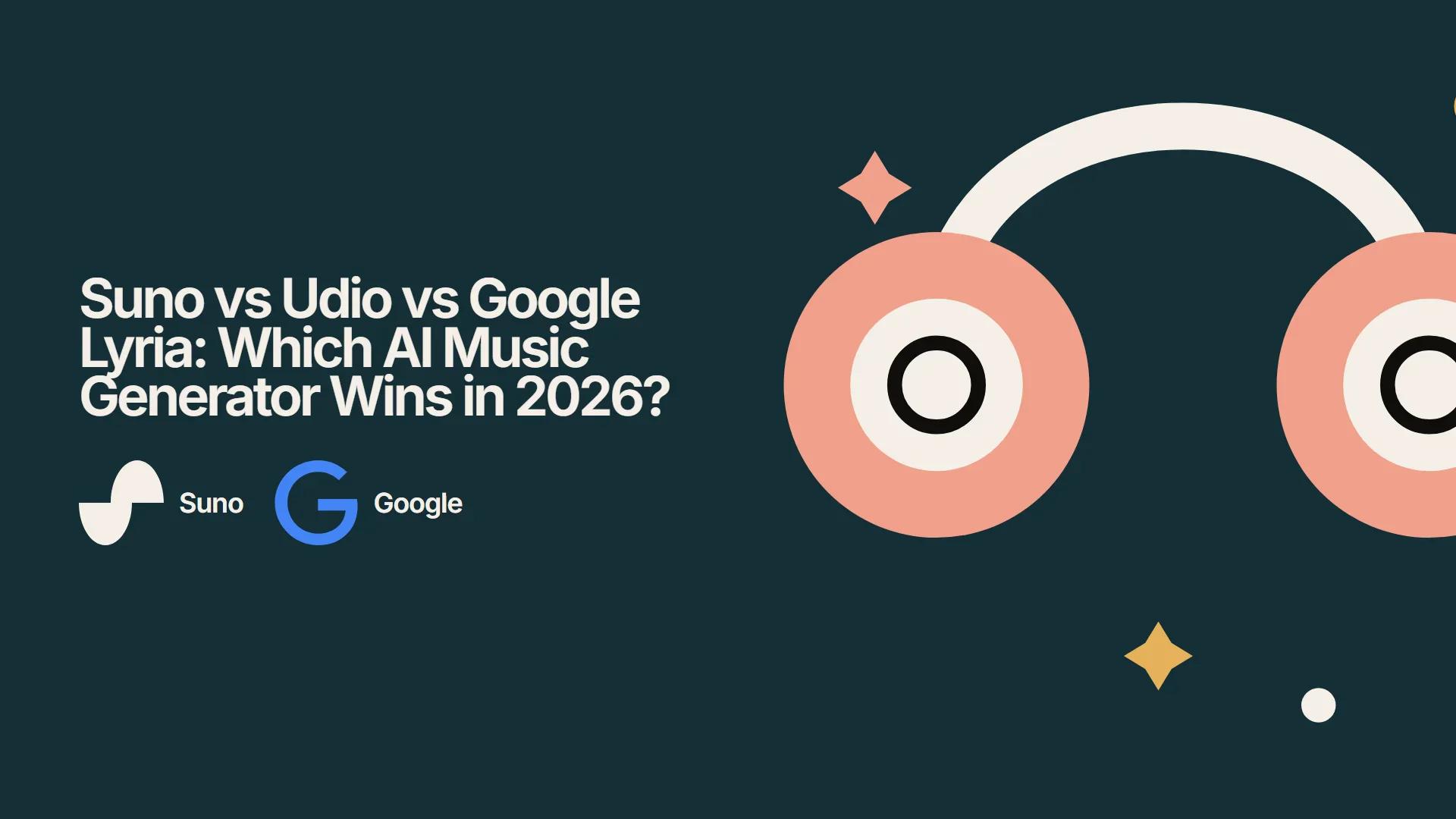 Suno vs Udio vs Google Lyria: Which AI Music Generator Wins in 2026?
