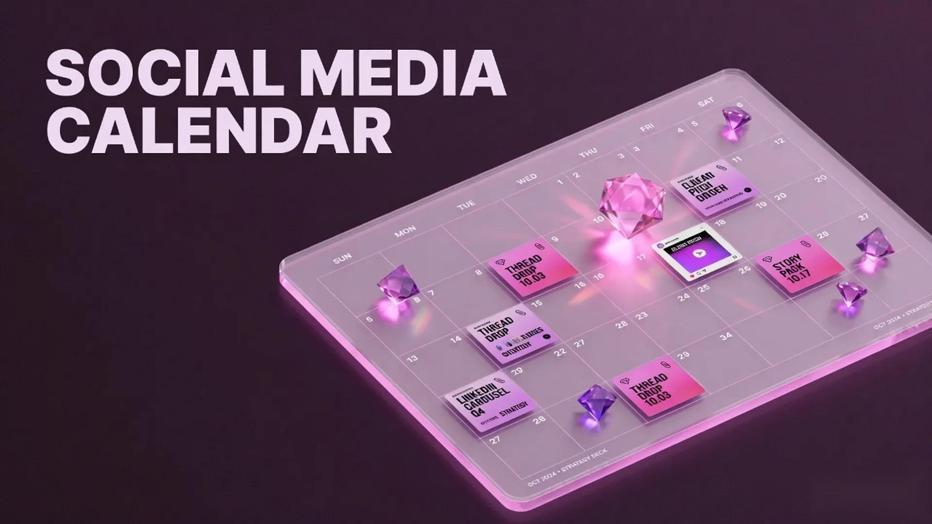 Gemini 3 Pro 12 Best Social Media Calendar Prompts for Agencies