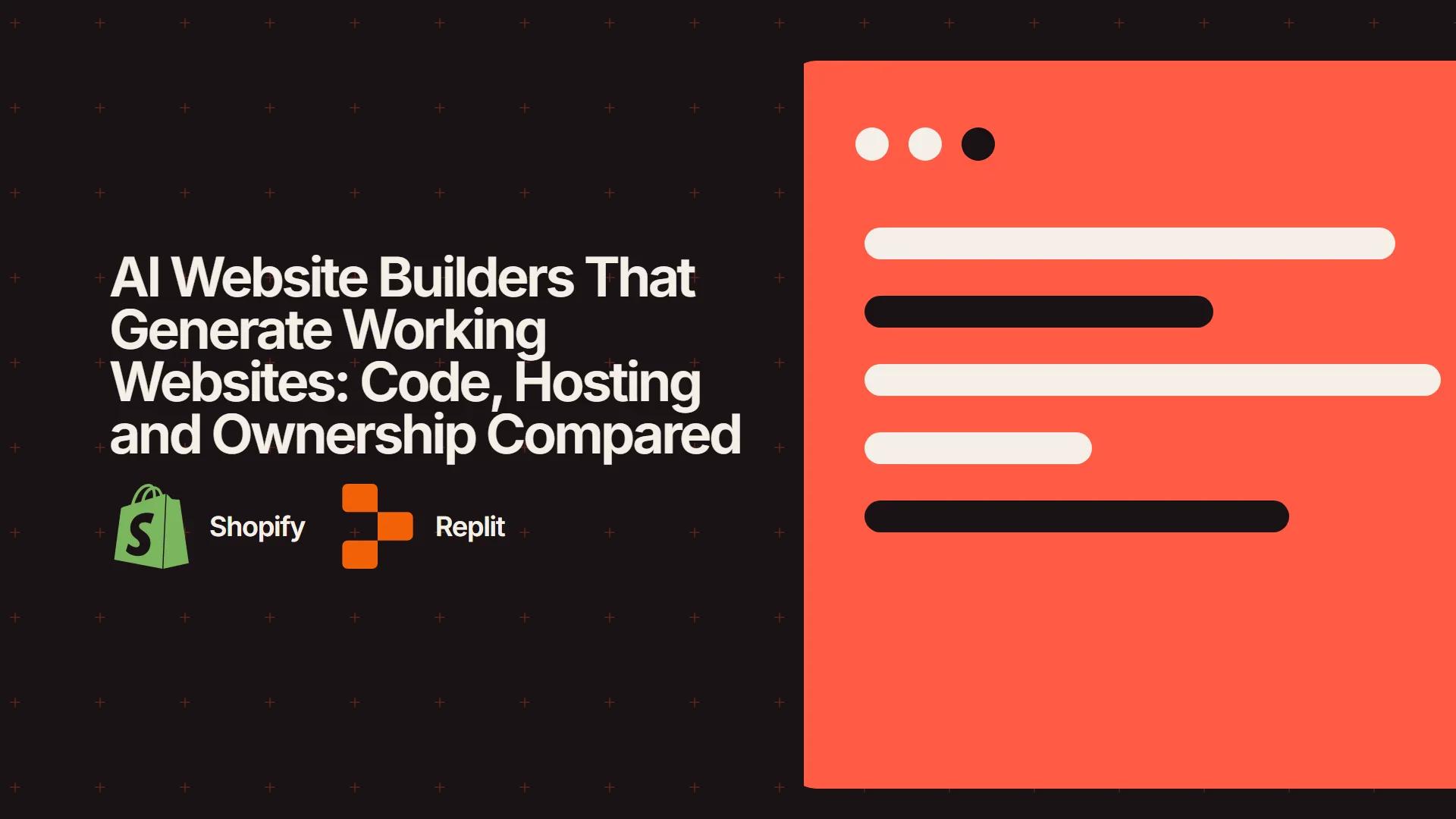 AI Website Builders That Generate Working Websites: Code, Hosting and Ownership Compared