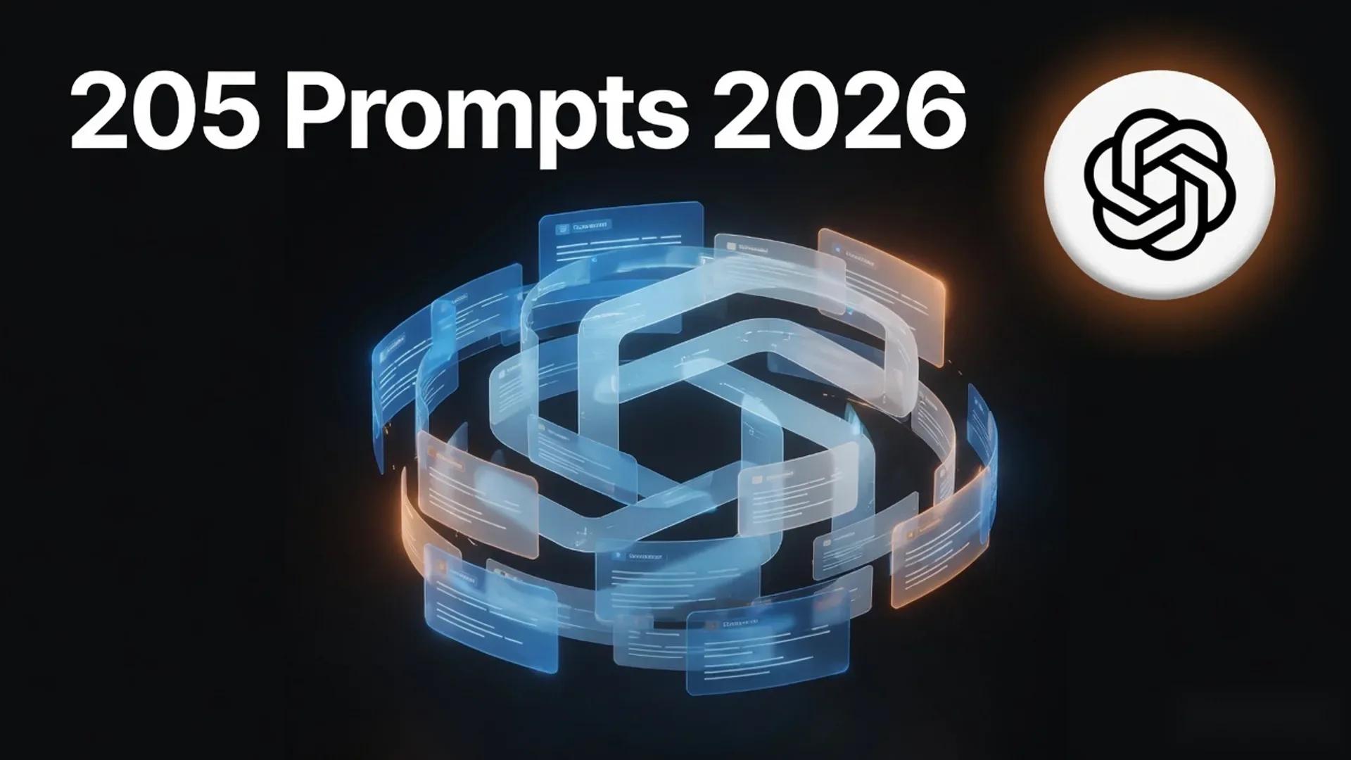 205 ChatGPT Prompts You Can't Live Without in 2026 (Updated for 2026)