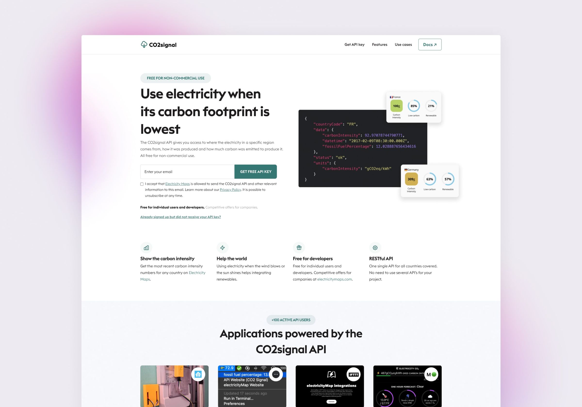 CO2 Signal website design and Webflow build by Sumsar Studio