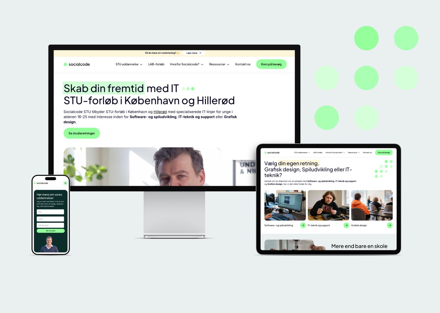 Socialcode website UX/UI design by Sumsar Studio