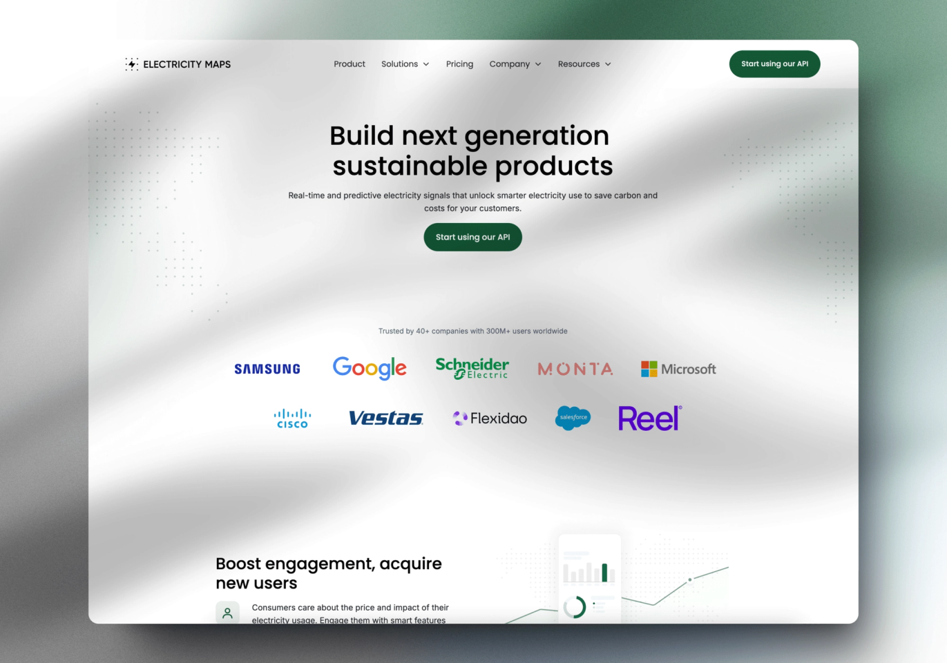 Electricity Maps website design by Sumsar Studio