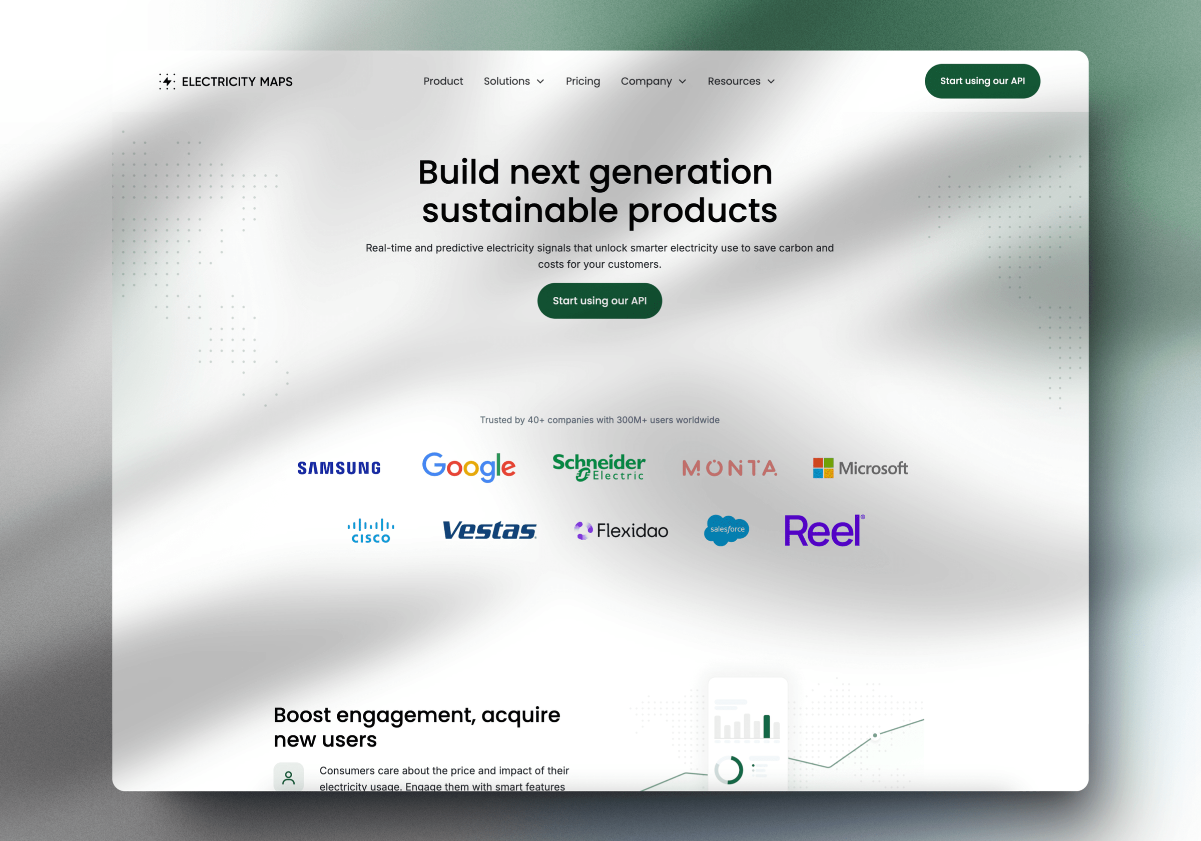 Electricity Maps website redesign in Webflow by Sumsar Studio