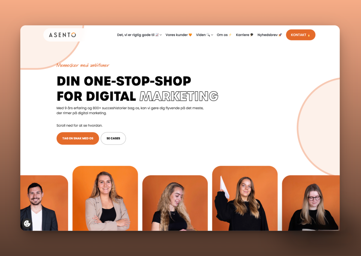 Asento website design by Sumsar Studio