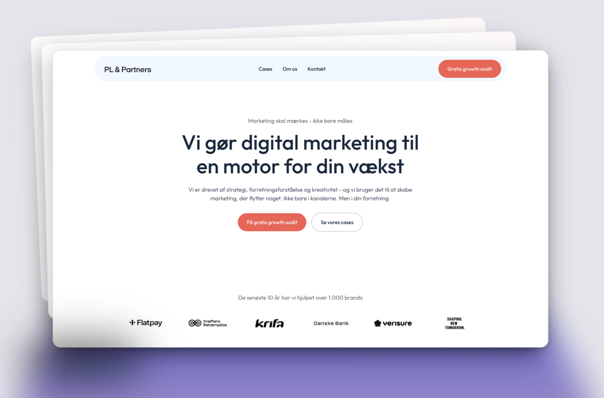 PL & Partners website design by Sumsar Studio