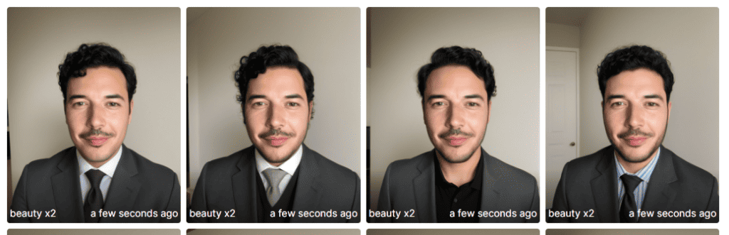 HeadshotGenerator.io Results after Selection
