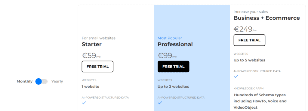 WordLift Pricing