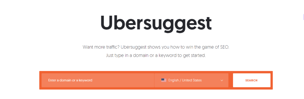 Ubersuggest Keyword Research Tool