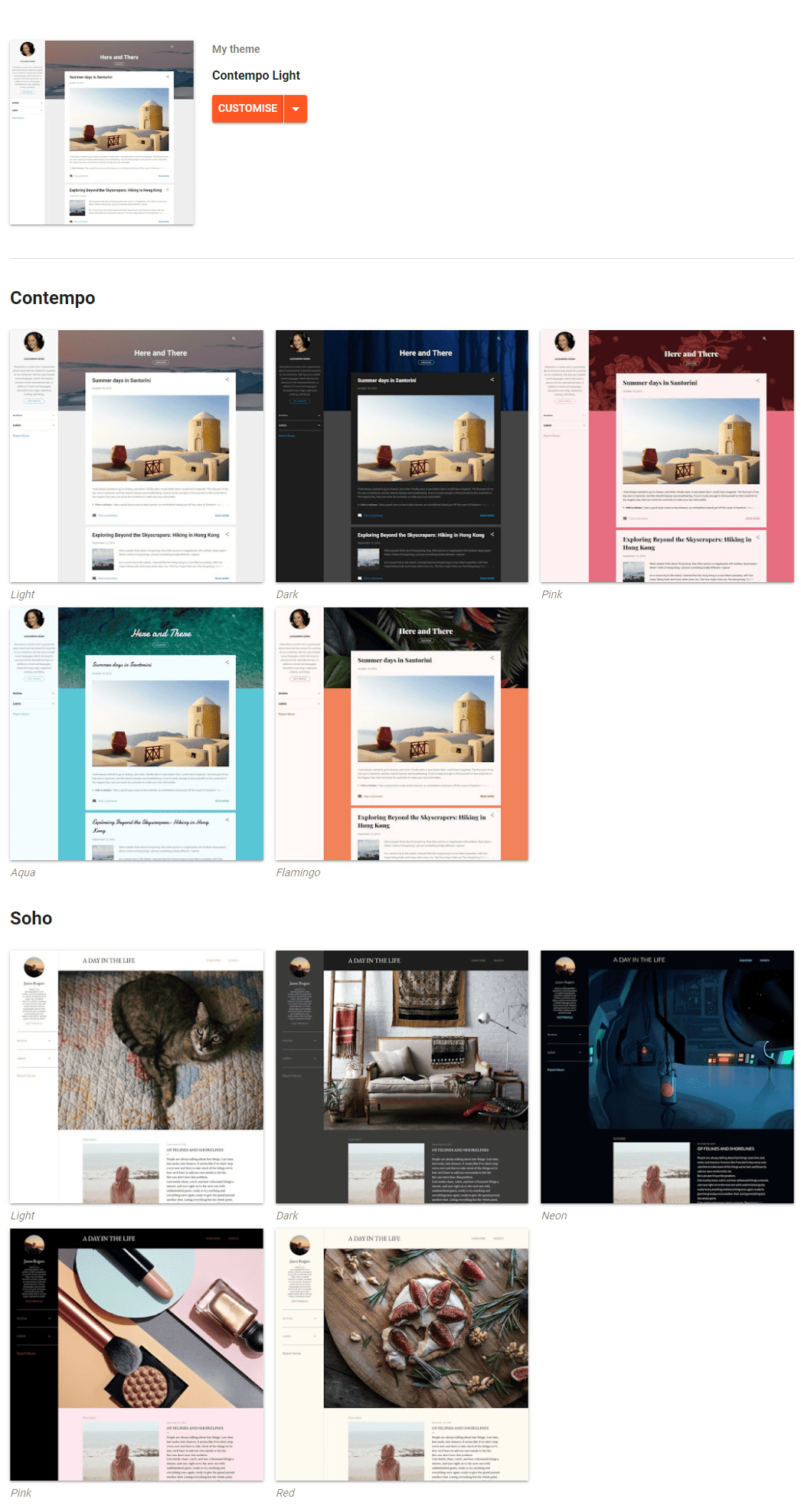 Blogger - Theme