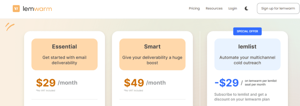 Lemwarm Pricing