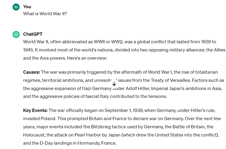 ChatGPT Research - World War II