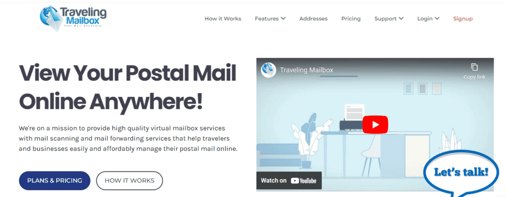 Traveling Mailbox