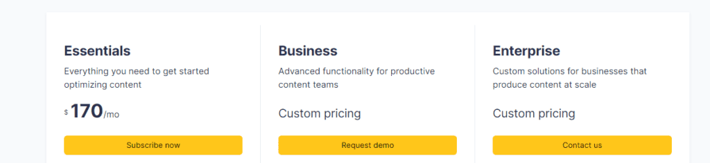 Clearscope Pricing