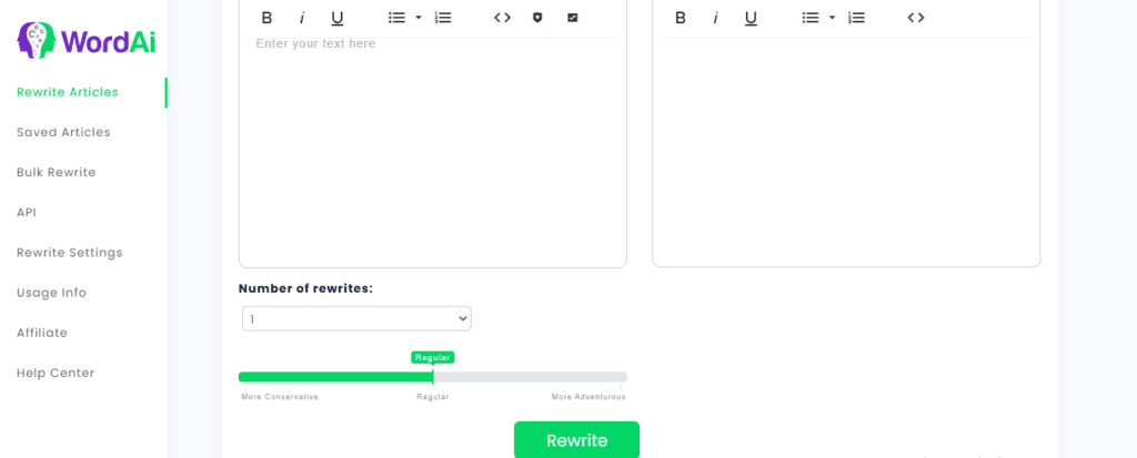 WordAi Editor