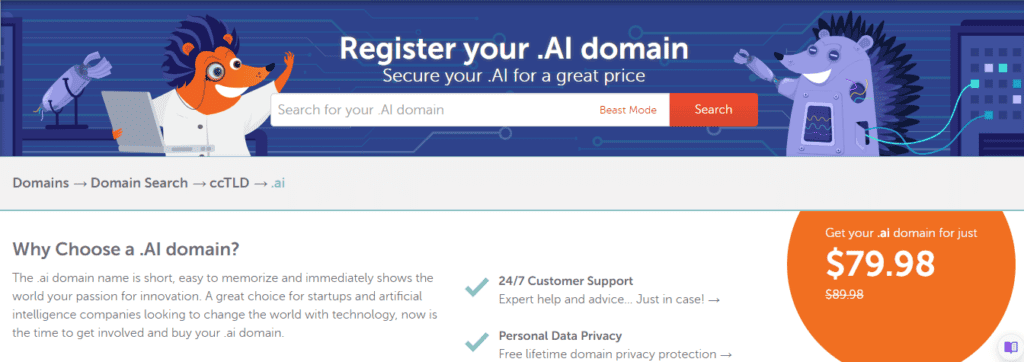 Namecheap .ai Domain Registration