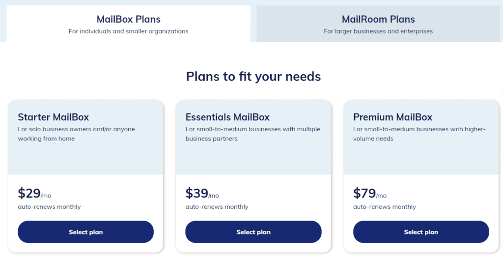 Earth Class Mail Pricing