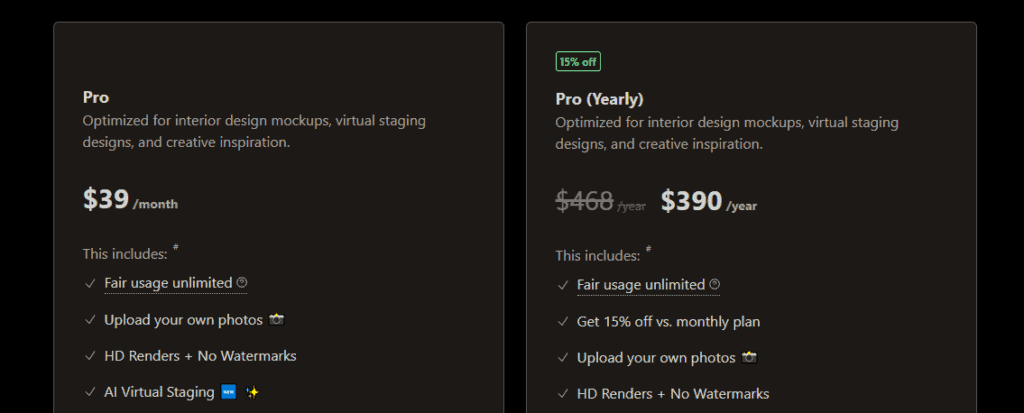 Dreamhouse AI Pricing